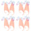 4Paires Oreilles Cosplay Décoratives Confortable Pour Soirée 6