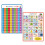 4Pcs Assorted Color Alphabet Numbers Posters Paper for School 1