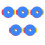5Pcs ABS Drum Parts Quick-Set Cymbal Nuts Durable Multi-Color Kit 1