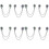 8Pièces Clips Broches Créatifs En Pour Écharpe Et Vêtements 6