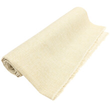 5Pcs Beige Linen Fabric DIY Embroidery Cloth Washable Wear Resistant