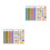 4Pcs Assorted Color Alphabet Numbers Posters Paper for School 5