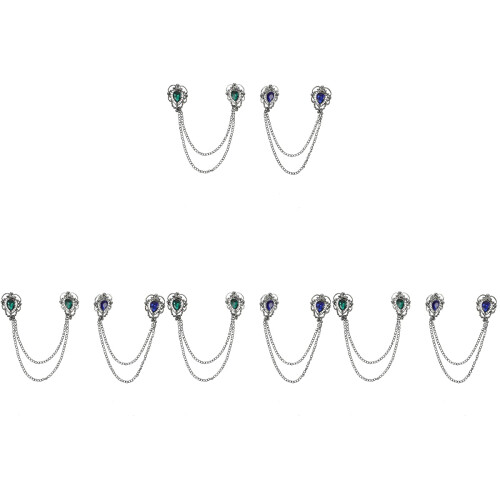 8Pièces Clips Broches Créatifs En Pour Écharpe Et Vêtements 2