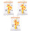 3Pcs Growth Chart for Kids Hanging Wall Decor with Lanyard 4
