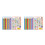 4Pcs Assorted Color Alphabet Numbers Posters Paper for School 7
