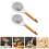 4Pcs Fine Mesh Kitchen Strainer Spoon for Home Use with Wood Handle 8