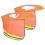 10Pcs Hard Hat Sun Shade Orange Visor Neck Protection for Construction 1