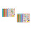 4Pcs Assorted Color Alphabet Numbers Posters Paper for School 6