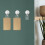 2500Pcs Transparent Adhesive Hanging Tags PVC Display Tabs 5