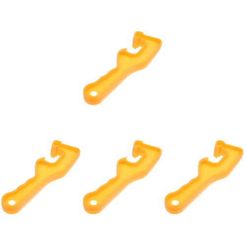 8Pcs High-Strength Plastic Barrel Lid Opener Lightweight Orange Tool 2