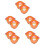 10Pcs Hard Hat Sun Shade Orange Visor Neck Protection for Construction 8