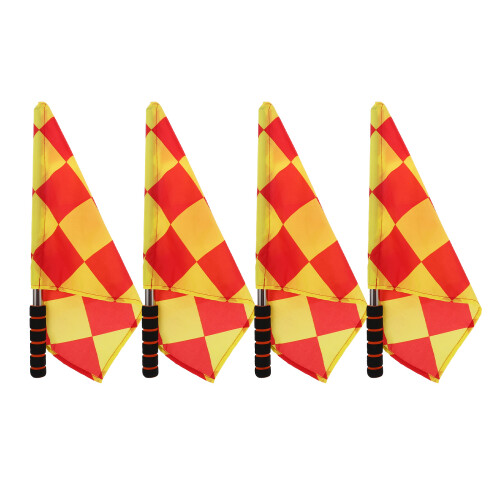 12Pcs Football Assistant Referee Flags Durable Lightweight
