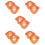 10Pcs Hard Hat Sun Shade Orange Visor Neck Protection for Construction 9