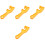 8Pcs High-Strength Plastic Barrel Lid Opener Lightweight Orange Tool 4