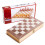 2Sets Foldable Khaki Wooden Chess Set with Storage for Home and Office 2
