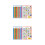 4Pcs Assorted Color Alphabet Numbers Posters Paper for School 4