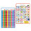 4Pcs Assorted Color Alphabet Numbers Posters Paper for School 2