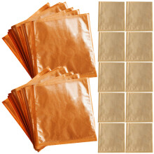 300Pièces Sandwich Boulangerie Papier Kraft Fenêtre Transparente