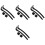 8Sets Roller Shoes Accessory Black Buckle Strap Adjustable for Skates 3