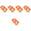 10Pcs Hard Hat Sun Shade Orange Visor Neck Protection for Construction 6