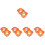 10Pcs Hard Hat Sun Shade Orange Visor Neck Protection for Construction 7