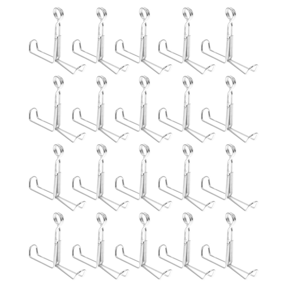 40Pcs Silver Spring Clamp Clips With Anti-Rust Zinc Coating 3611845407762