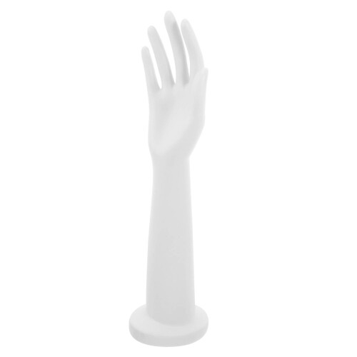 4Pcs Chic White Long Female Mannequin Hand for Display Bracelets