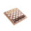 2Sets Foldable Khaki Wooden Chess Set with Storage for Home and Office 10