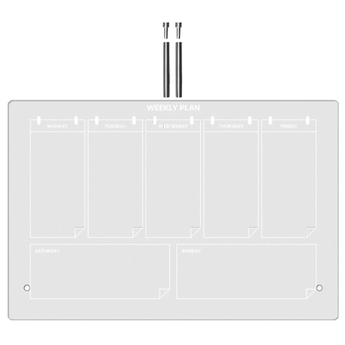 4Sets Transparent Desktop Acrylic Dry Erase Whiteboard for Office 1