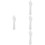 4Pcs Chic White Long Female Mannequin Hand for Display Bracelets 7