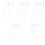 20Pcs Impact-Resistant Acrylic Curtain Pull Wands Sliding Mechanism 5