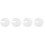 4Pcs Egg Whisk Splash Guards White PP Mixing Bowl Anti-Splash Lids 6