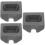 3Pcs DIY Graphite Metal Casting Molds Black Resistant Material 9