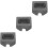 3Pcs DIY Graphite Metal Casting Molds Black Resistant Material 7