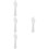 4Pcs Chic White Long Female Mannequin Hand for Display Bracelets 8