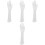 4Pcs Chic White Long Female Mannequin Hand for Display Bracelets 4