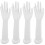 4Pcs Chic White Long Female Mannequin Hand for Display Bracelets 5