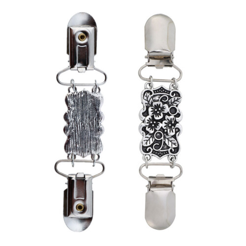 4Pcs Multi-Use Silver Cardigan Clips for Shawls Sweaters Dresses 2