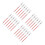 24Pcs Red Plastic Pen Precision Eyebrow Tattoo for Makeup 4