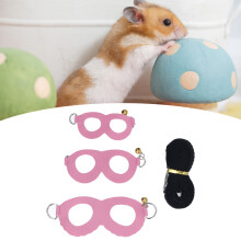 Hamster Harness and Leash Set Artificial Leather Soft Easy To Wear Rat Walking