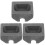 3Pcs DIY Graphite Metal Casting Molds Black Resistant Material 4