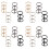 16Pcs Practical Metal Binder Rings Assorted for Scrapbook Loose Leaf 6