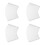 200Pcs White Race Bibs Lightweight Durable Reusable Number Clips 8