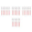 24Pcs Red Plastic Pen Precision Eyebrow Tattoo for Makeup 5