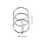 16Pcs Practical Metal Binder Rings Assorted for Scrapbook Loose Leaf 10