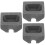 3Pcs DIY Graphite Metal Casting Molds Black Resistant Material 8
