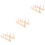 3Pcs Versatile Wooden Thread Spool Holder Rack for Sewing and Braiding 6