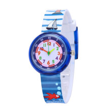2Pcs Casual Child Watch Multi Color Quartz Kids Cartoon Durable Gift