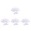 40Pcs Self Adhesive Hook Loop Tape White for Classroom Carpet Markers 7