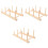 3Pcs Versatile Wooden Thread Spool Holder Rack for Sewing and Braiding 4